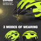 VICTGOAL Bike Helmet for Men Women with Led Light Detachable Magnetic Goggles Removable Sun Visor Mountain & Road Bicycle Helmets Adjustable Size Adult Cycling Helmets