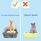 Open Cat Litter Box with High Side,Anti-Splashing Cats Litters Pan,Kitten Toilet with Litter Sifting Scoop,Semi-Enclosed Removable Kittens Litter for Boxes Easy to Clean No Odor