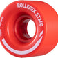 Rollerex ST360 92A Roller Skate Wheels (8-Pack) (Color Options) - Indoor Outdoor - Use for Quad Skate Wheel Replacement (Rocket Red)