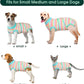 Kuoser Recovery Suit for Dogs Cats After Surgery, Professional Pet Recovery Shirt Dog Abdominal Wounds Bandages, Substitute E-Collar & Cone,Prevent Licking Dog Onesies Pet Surgery Recovery Suit