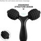 Odoland Foam Roller Set with 360° Trigger Point Massage Roller, Muscle Roller Stick, Y Shaped Handheld Roller, 2 Massage Ball for Leg, Arms, Muscle Myofascial and Deep Tissue Pain Relief, Black