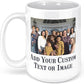 Personalized Mother's Day Coffee Mug, Custom Mum Photo Text 15 Oz Ceramic Mug, Customized Father's Day Gift Idea Picture Name Cup, Taza Cafe Personalizadas Fotos, Cute Gifts Mom Dad, White