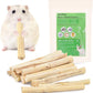 Bissap 145g/0.3Ib Sweet Bamboo Chew Sticks for Rabbits, Bunny Chew Sticks for Rabbits Hamster Chinchilla Guinea Pigs Rabbit Small Animals Natural Treats Teeth Grinding Chew Toys