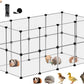 Small Animal Playpen, Guinea Pig Cages, 24 Panels Pet Playpen for Hamsters, Hedgehog, Bunny, Ferret, Indoor Outdoor Plastic Fence, 48.5 x 24.8 x 24.8 inches