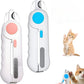 Pets Nail Clippers with Light, Cat Dog Nail Clippers with Built-in Nail File, Sharp Blades, Portable Cat Nail Clipper, Cats Claw Trimmer, Adjustable Claw Clippe for Cats (Style B)