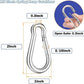 200PCS 2" Spring Snap Hook Carabiners, 3/16" Heavy Duty Galvanized Steel Carabiner Clips, 220lbs Capacity M5 Spring Clips Keychain for Hammock Swing,Dog Leashes, Water Bottle and Outdoor Activities