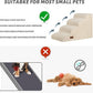 4-Step Dog Stairs and Ramp for Beds or Couches,Non-Slip Sturdy Pet Steps for Small Dogs and Cats,17.4" H,Beige