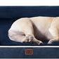 EHEYCIGA Orthopedic Dog Bed for Medium Dogs, Waterproof Memory Foam Medium Dog Beds with Sides, Non-Slip Bottom and Egg-Crate Foam Pet Couch Bed with Washable Removable Cover, Navy