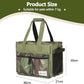 Cat Carrier Bag, Foldable Pet Bag Airline Approved, Pet Travel Carrier for Medium Cats Small Cats Dogs, Sturdy Transport Carriers Long Trips(Green)