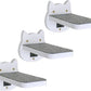 ESPETS White Painted Wooden Cat Wall Floating Steps Set of 3 - Wall Mounted Cat Floating Furniture Shelves and Perches, Sturdy Climber Stairs Ladders - Holds up 30lbs