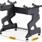 SNODE AD80 Drop Proof 80 lbs Adjustable Dumbbell Set -Adjustable Weights with Cast Iron Plates and Cradle, Knurled Handle, Fast Adjust, Compact Home Gym Equipment for Bench & Press