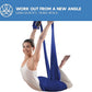 Aerial Silk Yoga Hammock & Swing for Home, Inversion Exercises, Starter Kit for All Levels - Durable with Extension Straps, Carabiners, and Pose Guide