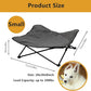 Elevated Dog Bed, Portable Raised Pet Cot for Outdoor and Indoor Folding Dog Cot Bed with Comfortable Padded Filling Carrying Bag Included Pet Raised Travel Lounger for Camping Traveling (28x28x8inch)