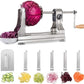 WellToBe 6-Blade Vegetable Spiralizer Spiral Slicer Veggie Pasta Spaghetti Maker for Healthy Low Carb/Paleo/Gluten - 304 Food Stainless Steel Body