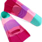 Kids Swim Fins,Short Kids Fins Youth Swimming Flippers for Lap Swimming Training for Children Girls Boys Beginners