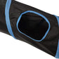iCAGY Cat Tunnel for Indoor Cats Interactive, Rabbit Tunnel Toys, Pet Toys Play Tunnels for Cats Kittens Rabbits Puppies Crinkle Pop Up Black 45"