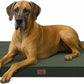 Outdoor Extra Large Dog Bed, Jumbo Waterproof Dog Bed for Large Dogs, Orthopedic Egg Foam Pet Bed Mat with Removable Oxford Cooling Cover, Dark Green