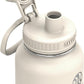 Takeya Actives Water Bottle with Spout Lid - Bottle with Double Stainless Steel Insulation - Dishwasher Safe & BPA-Free - Bottle with Spout Lid & Removable Bumper - 40 oz, Oat Milk