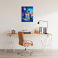 Wolf Wall Art Wolves Canvas Wall Decor Prints Framed Painting Aurora Pictures Gifts Artwork for Bathroom Bedroom Living Dining 12"x16"