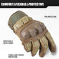 WTACTFUL Rubber Guard Tactical Gloves for Men Touchscreen Airsoft Motorcycle Hunting Outdoor