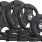 SPART Weight Plate 2-Inch Rubber Coated Olympic Grip Plate for Barbell,Solid Cast Iron Weight Plates in Pairs or Single for Strength Training,Weightlifting,Crossfit,Home Gym(5LB/10LB/25LB/35LB/45LB)