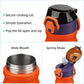 Insulated Water Bottle with Straw and Carry Loop,18 oz Stainless Steel Double Wall Vaccum Metal Water Flask with Leak-proof Lid,Orange