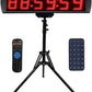 Race Clock with Tripod for Running Events, Large LED Stopwatch with Remote,Countdown/Count up Gym Timer for Home,Wall Digital Time Clocks