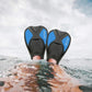 FYJS Short Swim Fins with Comfortable Full Foot Pocket Travel-Size for Snorkeling and Scuba Diving