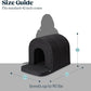 Orthopedic Dog House - Outdoor Waterproof Dog Shelter w/Porch - Indoor Pet House w/Egg-Crate Foam - Cooling - Machine Washable - Ideal for Extra Large Breeds & Fits 42-Inch Crate - 41"x27"