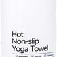 Eunzel Hot Yoga Towel, Super Absorbent Yoga Mat Towel Soft Suede Microfiber Non-Slip Towel for Bikram Pilates and Yoga Mats 72" x 26.5", Light Grey
