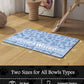 Pet Feeding Mat-Absorbent Dog Mat for Food and Water Bowl-No Stains Quick Dry Water Dispenser Mat-Dog Accessories Pet Supplies-Bowl for Messy Drinkers（Bone,23"x34"