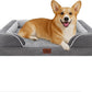 Comfort Expression Medium Dog Beds Waterproof Orthopedic Foam Dog Sofa Beds for Medium Large Dogs Comfy Pet Bed with Washable Removable Cover & Non-Slip Bottom(Medium,Grey)