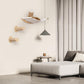 Cat Wall Furniture Set,Cat Hammock Wall Mounted Shelf with Two Steps,Cats Shelf and Perches for Wall Sleeping,Playing,Climbing and Lounging for Kitty Large Cats
