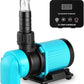 660GPH Aquarium Return pump with LCD display controller, DC 24V 25W aquarium pump for saltwater freshwater aquarium,fish tank,sump,20 speeds ECO Quiet Submersible and inline pump