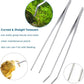 Capetsma Aquascape Tools, Long Stainless Steel Aquarium Plant Tools Aquarium Tweezers Scissors Spatula Tool Set Bonsai Kit Algae Scrapers Aquarium Cleaning Kit for Fish Tank Starter kit