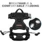 BARKBAY No Pull Dog Harness Front Clip Heavy Duty Reflective Easy Control Handle for Large Dog Walking(Black,XL)