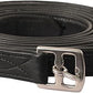 Exion FlexiStrong Stirrup Leathers for English Saddles – 1" Premium Calfskin with Nylon Core – Numbered Holes, Stainless Steel Buckles – Black/Brown – Horse Riding Gear (48"/120cm to 62"/155cm)