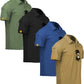 ZITY 4 Pack Mens Polo Shirt Short Sleeve Sports Golf Tennis T-Shirt Athletic Collared Tactical Shirts