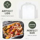 10 Packs 30 oz Glass Meal Prep Containers,Glass Food Storage Containers with Lids,Airtight Glass Lunch Bento Boxes,Microwave, Oven, Freezer and Dishwasher,White