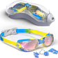 Kids Swim Goggles, Swimming Goggles for Kids with Nose Clip, Earplugs, Nose Bridge for Age 3-15