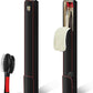 Horse Tail Extension Bag and Double Side Pin and Bristle Comb Brush, Red and Black Fake Horse Tail Bag