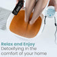 Ionic Foot Bath Detox Machine - Foot Spa Bath for Home Use - Free Regain Health & Vitality Booklet & Brochure (02 Detox Machine Home&Pro with Basin)