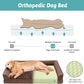 Orthopedic Dog Beds for Medium Size Dog, Pet Couch for Dog Cat, Supportive Foam Bolster Sofa with Waterproof Lining Cover, Anti-Slip, Comfort, Washable, 30x20x7.5 in, U Shape, Brown