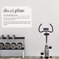 Discipline Gym Motivational Wall Art Banner Dorm Posters Gifts for Guys Men Women Gym Flag Decor for Home Gym Bedroom Workout Room 30x20 Inchs