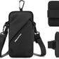 Phone Holder Arm Bands, Small Crossbody Shoulder Holsters Bag with Arm Band, Fits iPhone and All Cell Phones, Use for Running, Walking, Hiking & Biking (Plus Size,Black)