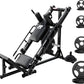 RitFit Adjustable Leg Press and Hack Squat Machine with Weight Plate Set, Professional Home Gym Equipment with Linear Bearings, Specialized for Complete Lower Body Workouts and Weight Storage Posts