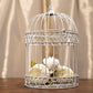 Anderson's Decorative Ivory Wire Birdcage Wedding Centerpiece, Table Décor, Hanging Decorations, Reusable