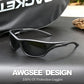 Polarized Sports Sunglasses for Men,TR90 Unbreakable Frame Sunglasses for Fishing Driving Cycling UV400 Protection