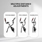 Exercise Bike Stationary Bike Folding Exercise Bike with 10 Level Adjustable Magentic Resistance Support Back Pad and Phone/Tablet Holder Arm Resistance Band Pulse Sensor LCD Monitor for Home Workout 265 LB Capacity