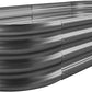 Land Guard 8×4×1 ft Galvanized Raised Garden Bed Kit，Raised Garden Boxes Outdoor, Oval Metal Raised Garden Beds for Vegetables（Grey）………